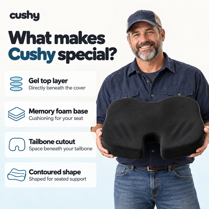 Cushy™ Gel Seat Cushion