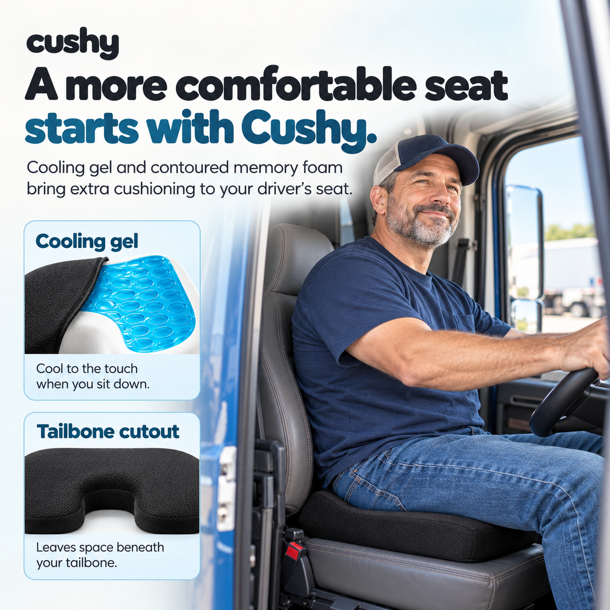 Cushy™ Gel Seat Cushion